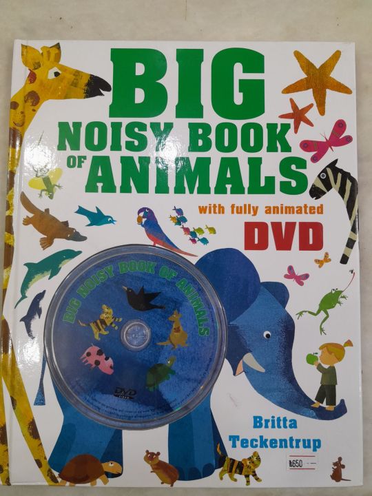 BIG noisy book of animals with fully animated dvd