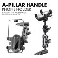 A-Pillar Handle Phone Holder 360 Degrees Rotatable Fixed Car Mobile Bracket Suitable for Tanks 300/500/Pajero/Overlord ETC. 