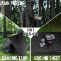 Waterproof Rain Poncho Lightweight Hooded Rain Coat Picnic Mat Blanket Sun Shelter for Outdoor Camping Hiking Cycling Climbing. 