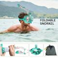 Panoramic 180° Snorkel Mask - Anti-Leak & Anti-Fog Half Face Scuba Diving Goggle for Snorkeling. 
