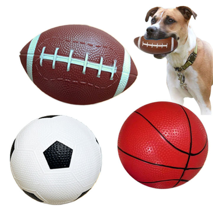 1pc Dog Toy Ball Rugby Shape Elasticity Pet Toy Outdoor Exercise for Medium and Large Breed Interactive Pet Supplies TMZ