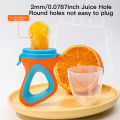 SAIDAH Infant Baby Food Fruit & Vegetable Feeder with Medium Mesh Bag Food Grade Liquid Silicone Yummy Nourishment Feeding. 