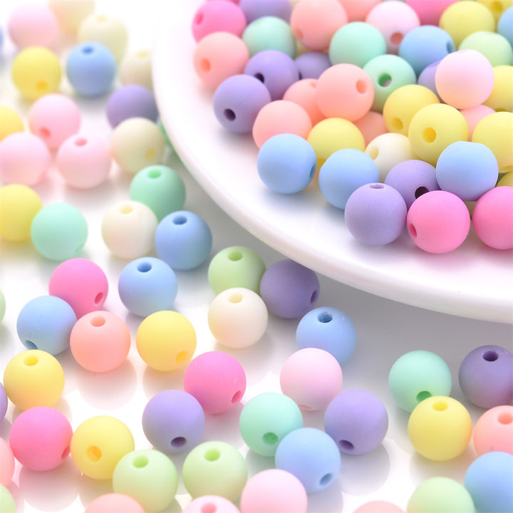6/8/10/12/14mm%20Mix%20Matte%20Acrylic%20Macaroon%20Spacer%20Beads%20Loose%20Jewelry%20Round%20Bead%20For%20Making%20Bracelet%20Necklace%20Earring%20Diy%20Jewelry%20-%20Image%202