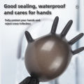 10/30/60/100PCS Disposable Black Nitrile Gloves for Household Use Latex-Free Powder-Free Cleaning Beauty Petcare Hair Dye Gloves.