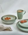 24 Pieces Ariane Dinner Set GREEN Design. 
