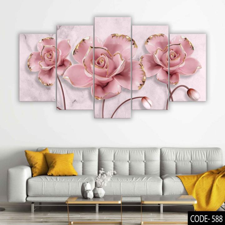 5Pcs In 1 Set Wall Canvas Art code# 588