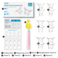 MAMIJOY Silicone Flange Inserts for Breast Pumps Electric Breast Pumps Nipple Tunnel Narrow Connector 13/15/17/19/21/24mm Flange.