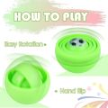 3D Ball Finger Training Spinner Toy – Pack of 4 Stress Relief Sensory Spinners, Rotating Cube Hand Fidget Toy for Anxiety Relief, Focus & Relaxation – Fun Fingertip Game for Kids & Adults. 