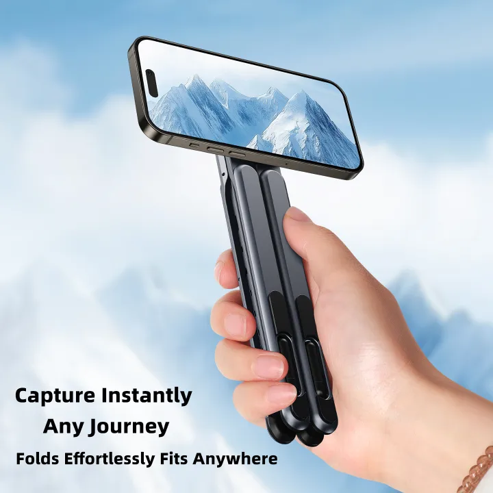Kimdoole%203-in-1%20Multifunctional%20Mobile%20Phone%20Tablet%20And%20Laptop%20Stand%20Powerful%20Magnetic%20Aluminum%20Alloy%20Folding%20Portable%20Stand%20-%20Image%203