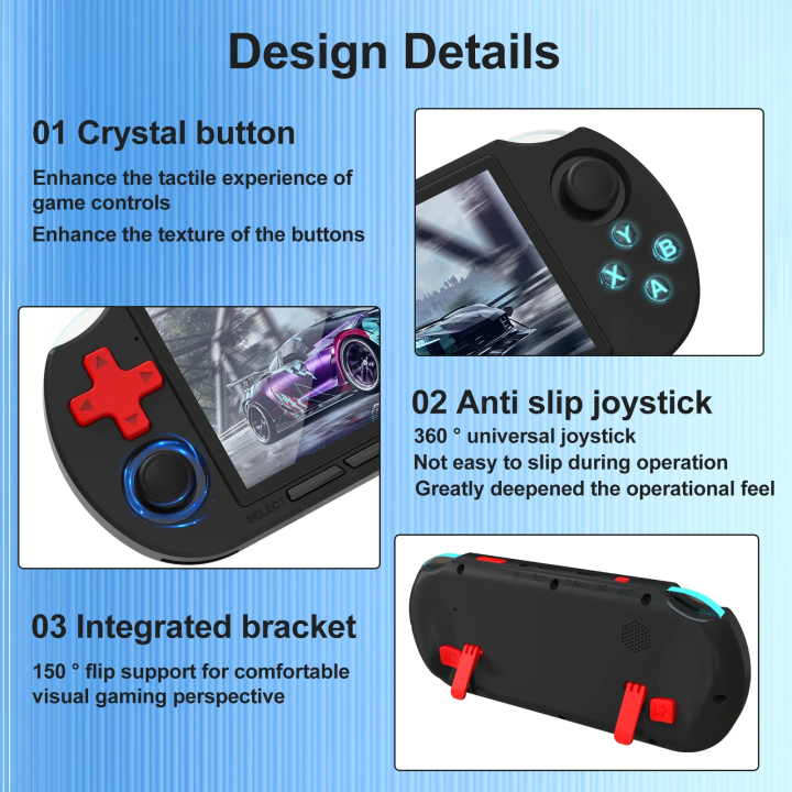 GAMINJA%20ANS16%20Open%20Source%20Handheld%20Game%204.5%20Inch%20IPS%20Screen%20RGB%20Lighting%20Portable%20Retro%20Video%20Game%20Console%2064GB%20For%20PS1/GBA/SFC%20-%20Image%206