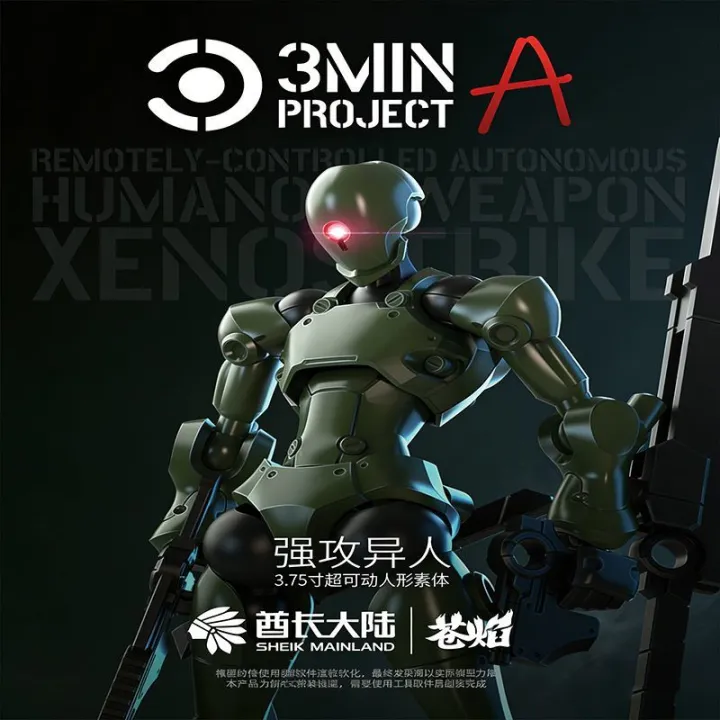 SHEIK%20MAINLAND%201pc%20No%20Box%203MIN%20PROJECT%20A%203.75%20inch%20Assault%20Alien%20Sci-fi%20Action%20Figure%20Model%20Kit%20for%20Hobby%20Display%20Collections%20-%20Image%202