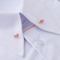 High end men's collar needle spiral buckle For Men Shirt Minimalist Wedding Souvenirs Man Fashion Cuffs.