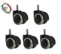 2"(5 pes Swivel 1set)chair Wheel(push-10mm) universal plastic pu super Quality All types of office computer chairs and boss chairs wheels heavy quality Will 360° degrees rotate .5 pes Weight Capacity -250kg. 