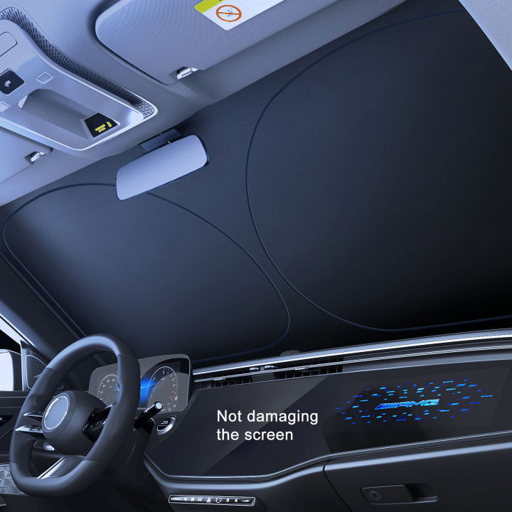 Car Window Sunshade Cover Sun Shade Windshield Visor Protector Windscreen Folding Auto UV Protection Curtain Styling Accessories