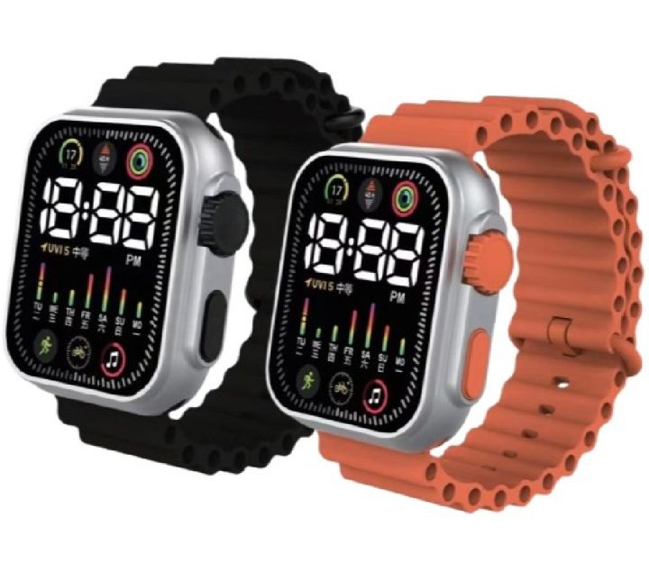 HIGH QUALITY WATERPROOF SPORTS  LED DIGITAL BAND WATCH FOR MEN AND WOMEN TOP FASHION HIGH QUALITY SQUARE LED DIGITAL SPORTS WATCH FOR BOYS AND GIRLS EID SPECIAL BIRTHDAY GIFT FOR UNISEX