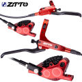 ZTTO MTB 4 Piston Bicycle Hydraulic Disc Brake M840 With Cooling Pads Oil Pressure Road Bike Rotor Calipers IS PM Mount.