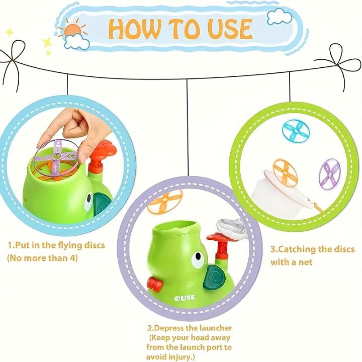 Kids%20Pop-Up%20Flying%20Saucer%20Launcher%20Toy%20with%20Pink%20Elephant%20Flying%20Discs%20Outdoor%20Backyard%20Park%20Play%20Game%20Durable%20Launcher%20-%20Image%204