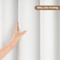 ​​Premium PEVA Bath Curtain - Waterproof & Opaque Shower Liner with Metal Grommets, Silky Feel​. 