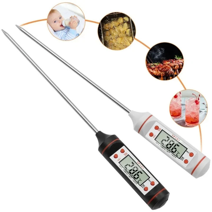 Digital Thermometer With LCD Display Barbecue / Food Processing /  Refrigeration / Brewing / Pharmaceutical / Laboratory / Energy Management |  Daraz.pk