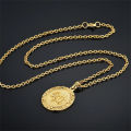 Religious Fashion Islam Allah Pendant Wholesale Female Gold Silver Color Muslim Necklace For Women Men Islamic Jewelry Gift. 