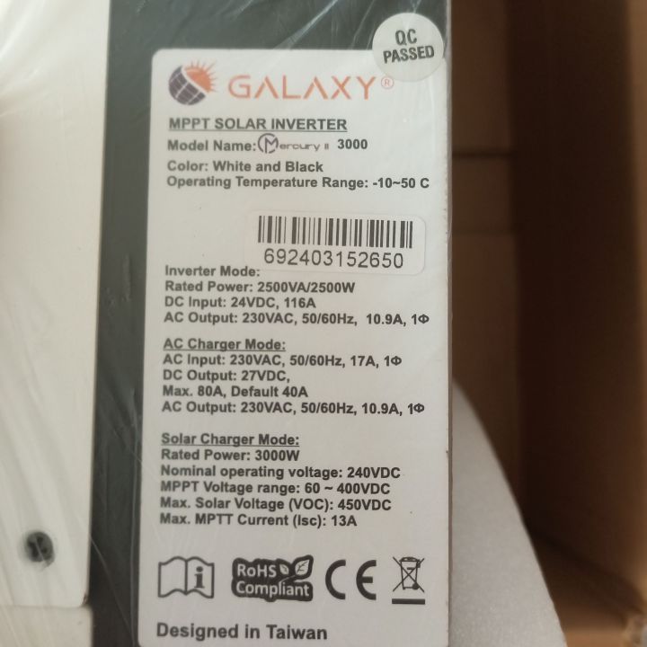 GALAXY%20Mercury%20II%20PV3000/24v%20Solar%20Hybrid%20Inverter%20-%20Image%204