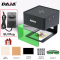 DAJA DJ6 Mini Portable Laser Engraver Diy Bluetooth Machine Painted Dog Tag Paper Leather Wood Plastic Logo CNC Business Machine. 