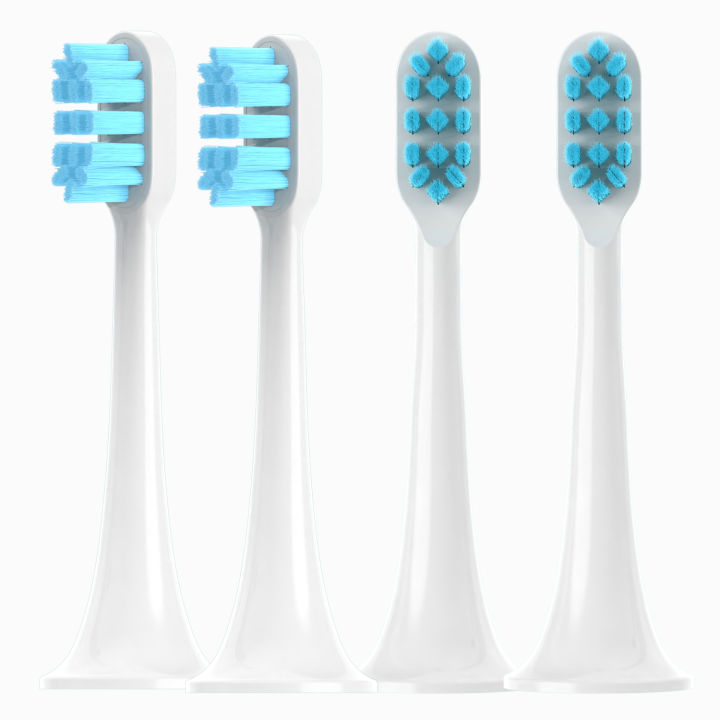 4pcs Replacement Brush Heads For Mijia T300/T500/T700 Sonic Electric Toothbrush Soft Bristle Nozzles with Caps