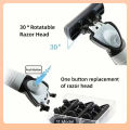 1 Handle + 4 Blades Manual Hair Shaver Razor For Men With 6 Layer 4 Pcs Blade Set With Cleaning brush.