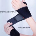 Self-Heating Wrist Band Magnetic Therapy Support Brace Wrap Heated Hand Warmer Compression Pain Relief Wristband Sanitizer Belt.