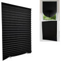 1Pc Shades Self-adhesive Half Windows Nonwoven Folding Curtain Bathroom Balcony Living Room Balcony Curtains Pleated Blinds. 