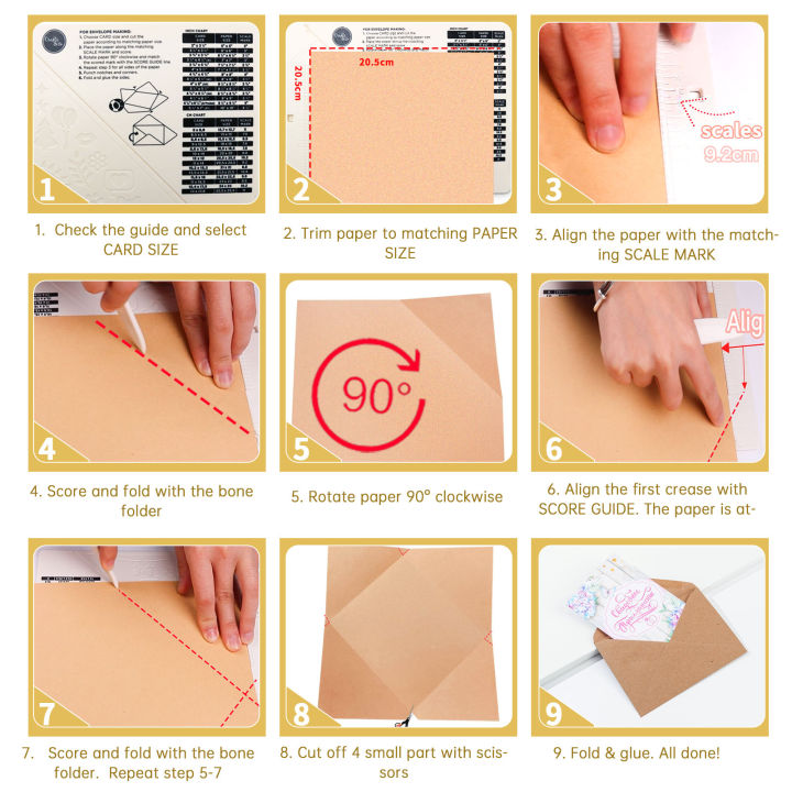 Scoring%20Board%20Mini%20Envelop%20Making%20Kit%20Maker%20Cutter%20Board%20Stylus%20Tool%20Corner%20puncher%20rounder%20Tab%20Planner%20Puncher%20Craft%20Paper%20Cutt%20-%20Image%204