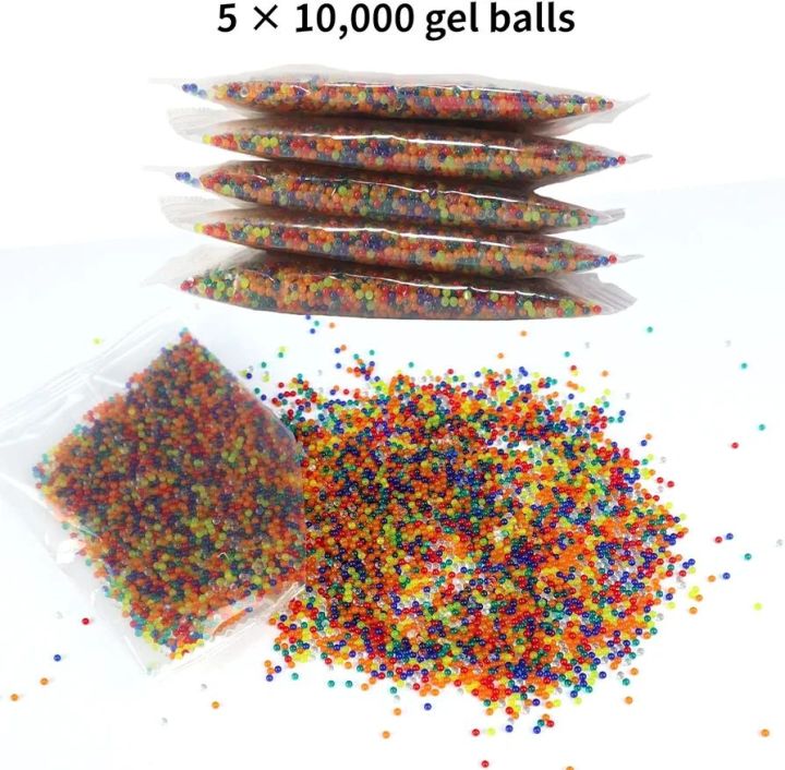 Gel Splatter Ball Blaster Ammo (7-8 mm,3Pack,6000 Pieces Per Pack)
