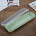 1Pc Portable Tableware Box Transparent Cover Cutlery Case Travel Outdoor School Home Stowage Reusable Practical Cutlery. 