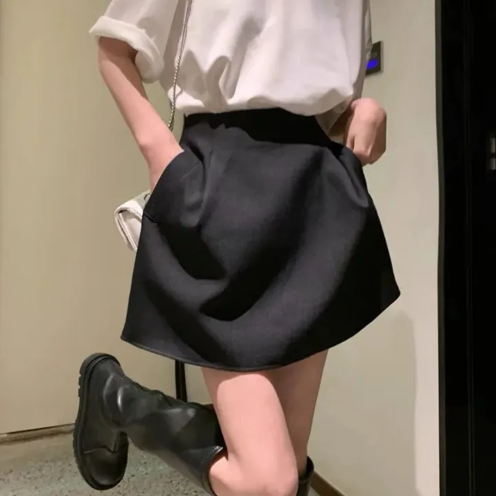 Xpqbb%20Korean%20Style%20White%20Mini%20Skirt%20for%20Women%20Streetwear%20High%20Wiast%20Puffy%20Short%20Skirts%20Ladies%20All-Match%20Simple%20A-line%20Y2K%20Skirt%20-%20Image%203