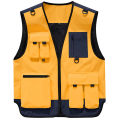 Outdoor Photography Workwear Vest Jackets Men Multi Pockets Fishing Vests Quality Leisure High Tech Male Work Waistcoat.