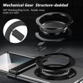 360 Rotating Ring Holder Magnetic Hinge Protection Phone Case for Samsung Galaxy Z Flip 7 6 5 4 3 Flip7 with Tempered Film Cover. 