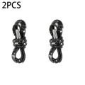 2 PCS Shiny Rhinestone Shoelaces - Suitable for Sports Shoes, Boots, Sports Pants, Hoodies - Daily Decorative Accessories. 