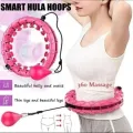 Smart Hula Hoop Fitness Weighted Hula Hoop for Exercise Weight Loss Waist Trainer 2-in-1 Abdominal Fitness Hula Hoop. 