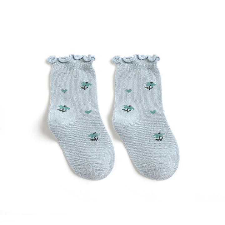 Lawadka%200-5T%205Pairs/set%20Kids%20Girl%20Socks%20Cotton%20Print%20Baby%20Socks%20for%20Girls%20Fashion%20Soft%20Toddler%20Children's%20Sock%20Spring%20Autumn%20New%20-%20Image%203