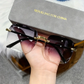 1/3PCS Square Rimless Sunglasses Women Luxury Brand Designer Summer Red Glasses Fashion Sun Glasses For Men UV400 Shades Oculos. 