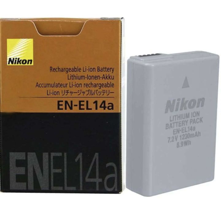 Nikon EN-EL 14a Rechargeable camera Battery For D5300 D3300 P7100 P7000 D3100 D3200 D5100 D5200 Nikon EN EL14 Li-lon Battery