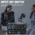 UX22 Audio Interface Sound Card 32-bit/192KHz AD Converter, Electric Guitar Live Recording Professional Studio Singing, Podcast. 