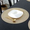 6 Pieces Golden Table Place Mat - Add A Touch Of Elegance To Your Dining Table With These Golden Table Place Mats - Perfect For Formal Occasions. 
