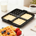 Air Fryer Silicone Biscuit Mold Set Square Waffle Model Non-stick Baking Tray Compatible For Pancakes Baking Accessories.