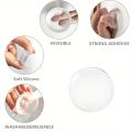 6pcs Door Handle Bumper Pad Self Adhesive Transparent Silicone Wall Protector Anti Bump Washable Reusable Round Door Stopper. 