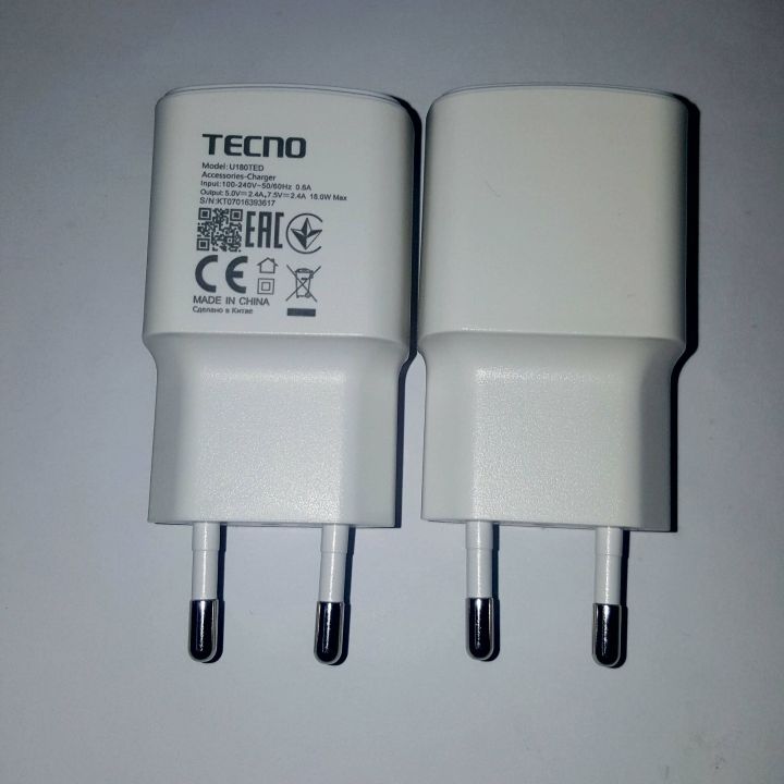 TECNO%2018W%20Fast%20Charger%20with%20Micro%20USB%20Cable%20-%20EU%20Plug,%20Genuine%20Adapter%20-%20Image%202