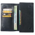 MODEL: NL-01 pure cow leather stylish long wallet. Mobile. Money Compartment.