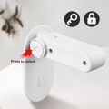 Plastic Door Rod Lock Universal Anti Opening Handle Child and Baby Safety Lock No Drilling Multifunctional Hidden Button. 