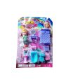 09 Piece Barbie doll furniture bedroom sets toy for kids Baby doll, Bed with side table, Dressing table, Bath tap, Wash basin and  Commode Etc Colorful And Leaning and education Doll set for girls (Aizal Mall). 