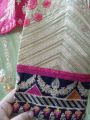 formal party and wedding wear embroidered organza stitched koti maxi 2 piece dress. 